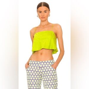 NWT Ronny Kobo Xela Top in Acid Lime